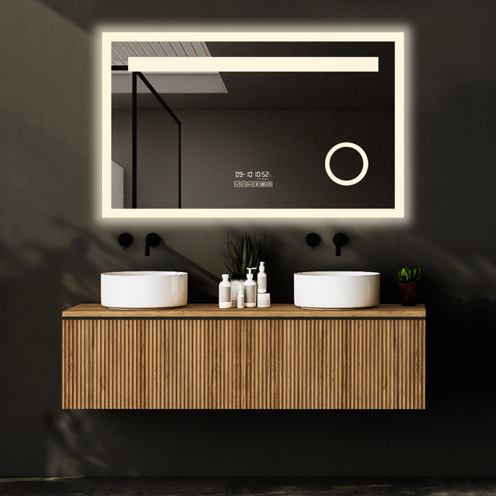 everest smart led mirror with magnifier by elitspire canada