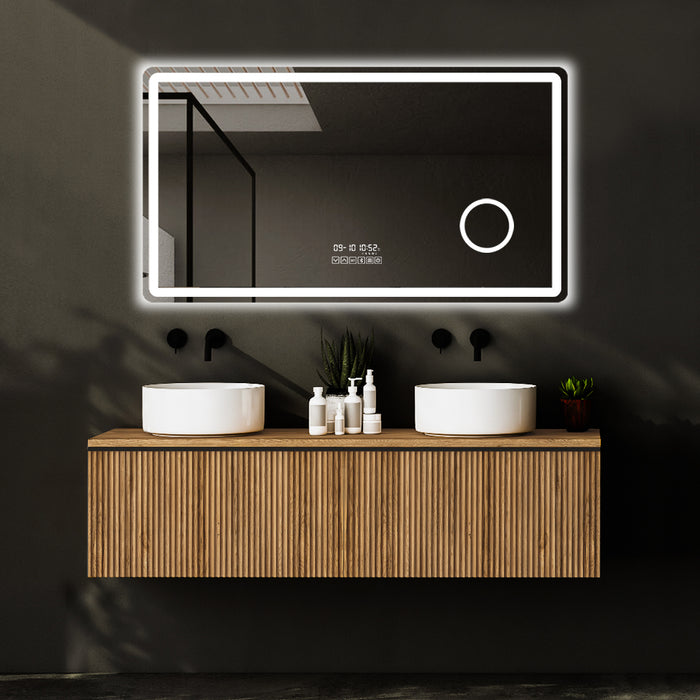 evoke smart led mirror with white light