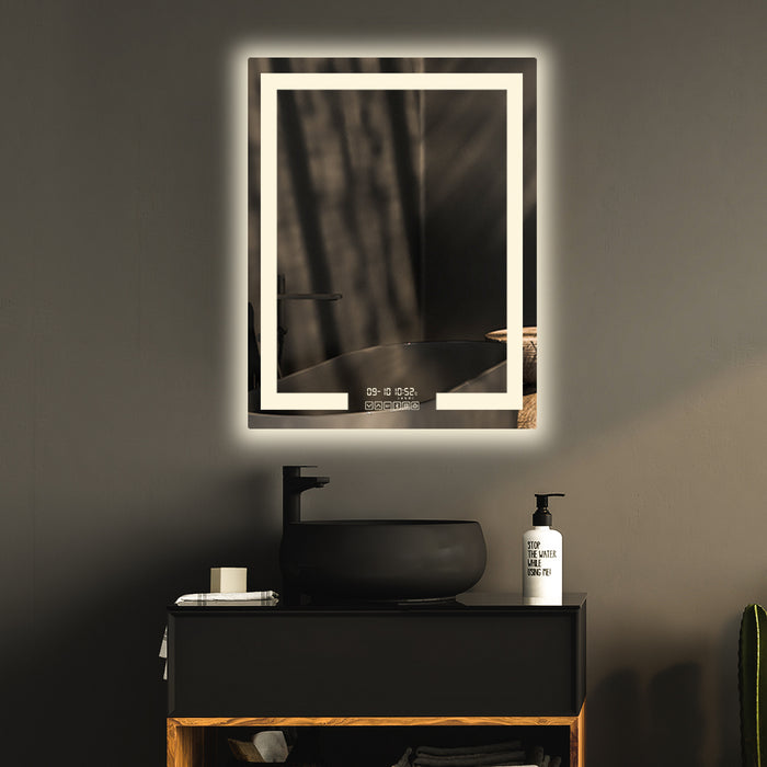 Ventura small led mirror natural