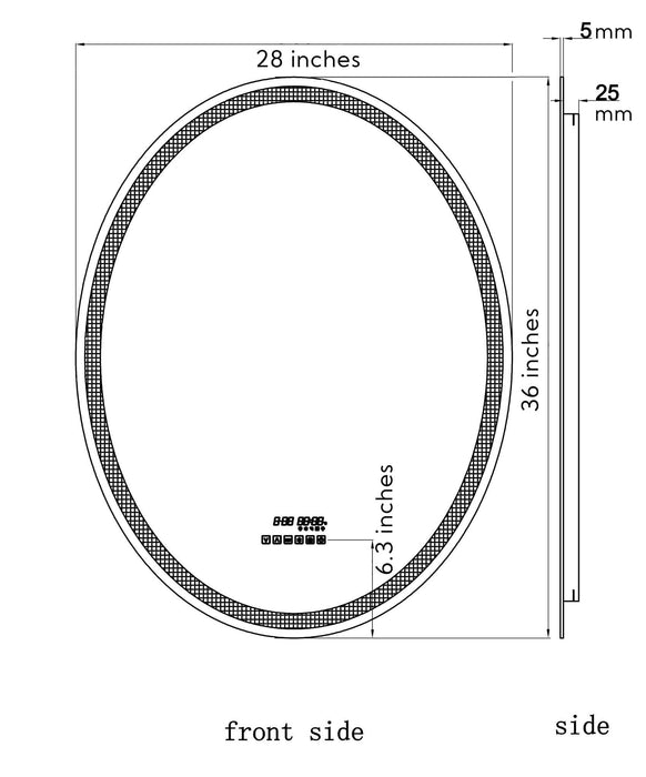 sharavogue smart led mirror layout