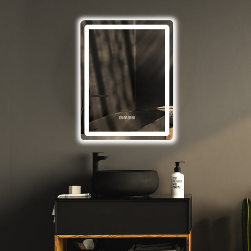 Aina smart led mirror with white light