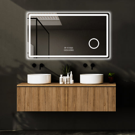 evoke smart led mirror with white light